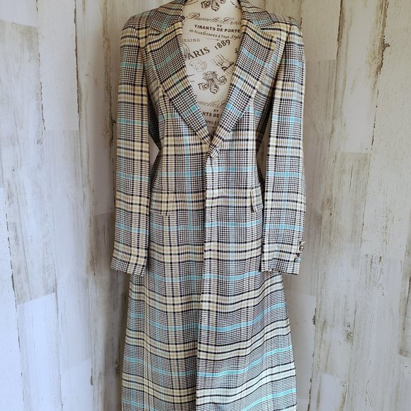 Each X Other Jackets & Blazers - NWOT EACH X OTHER LONG PLAID DUSTER COAT